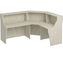 Стойка ресепшн Юнитекс Комфорт угловая с вырезом левая/правая 217.5х177.5х120, дуб шамони К.9232хДШ