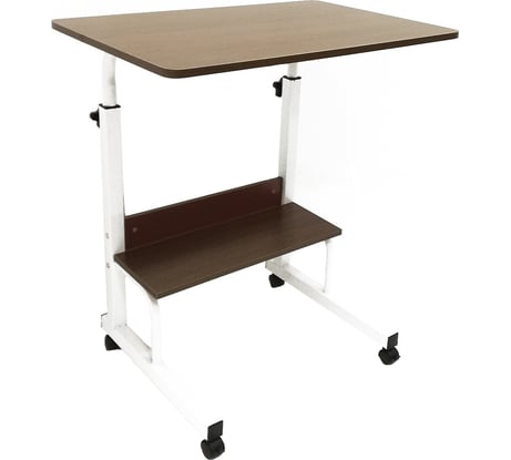 Прикроватный столик для ноутбука URM с полкой, с регулировкой высоты, на колесиках S00172