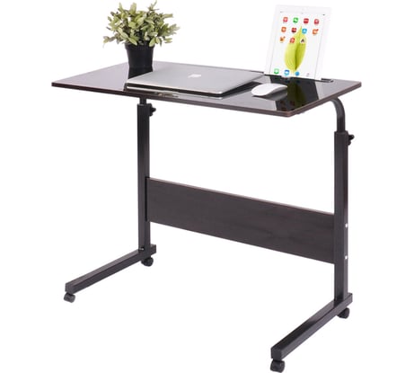 Прикроватный стол для ноутбука или планшета URM на колесиках, 40х80 см S00178