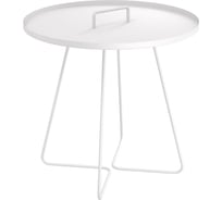 Столик журнальный Мебелик SHT-CT42 белый муар 9245