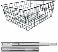 Выдвижная корзина GTV 60IV 555x485x200 мм, в модуль 600 мм, на шариковых направляющих H35, антрацит KO-SR200-60-60-K