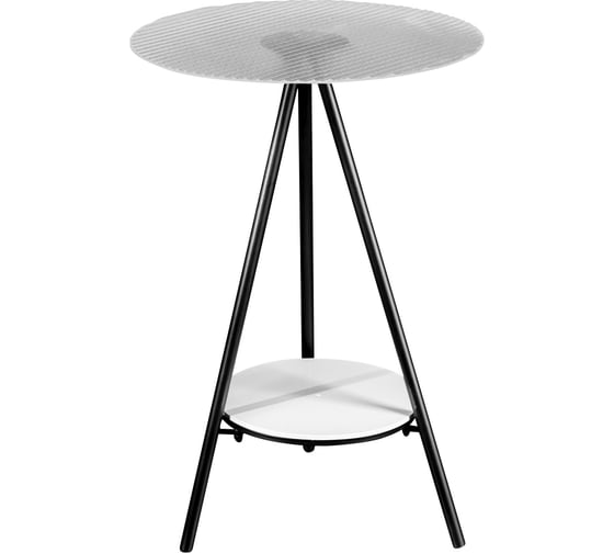 Журнальный столик в прихожую Oqqi 59.5x40x40 см metal-table-132-WH 1