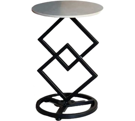 Складной прикроватный столик для ноутбука Oqqi на колесиках, 39.5x39.5x58.3 см metal-table-zk