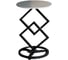 Складной прикроватный столик для ноутбука Oqqi на колесиках, 39.5x39.5x58.3 см metal-table-zk 1