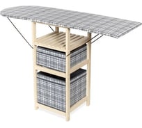 Комод-гладильная доска WISSAR Тип 1 слоновая кость, обивка ткань 18 0525