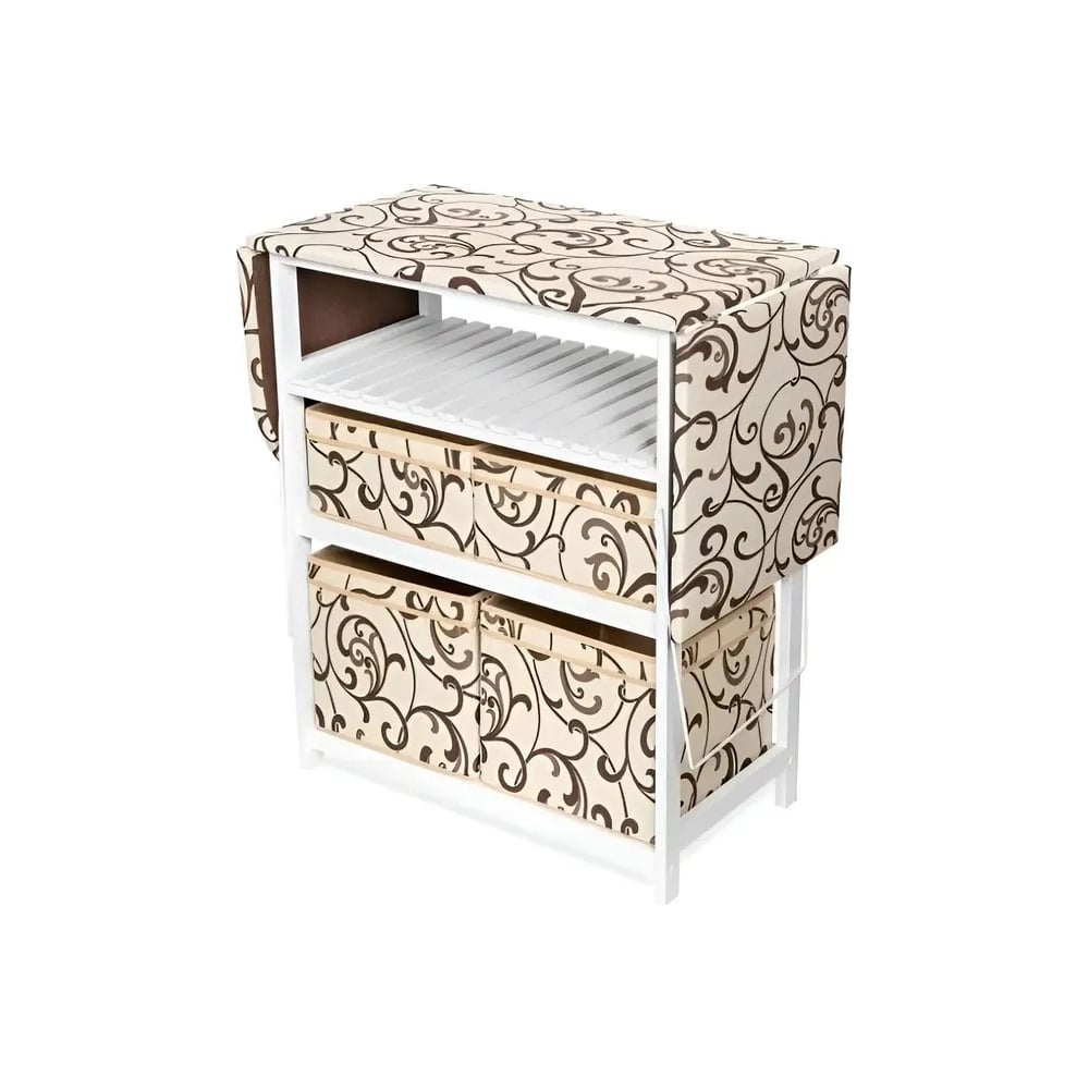 Комод-гладильная доска WISSAR Тип 2 белый, обивка ткань 30 0563 ...