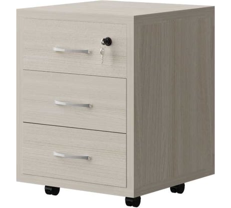 Подкатная тумба Альянс мебель 440x450x580 мм АТ-03 Ясень шимо светлый