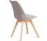 Стул TetChair TULIP SOFT (mod. 053V) 4 шт., дерево/пластик/вельвет, 49,5x54,5x84 см, Светло-серый (HLR 39)/натуральный 21125 3