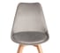 Стул TetChair TULIP SOFT (mod. 053V) 4 шт., дерево/пластик/вельвет, 49,5x54,5x84 см, Светло-серый (HLR 39)/натуральный 21125 6