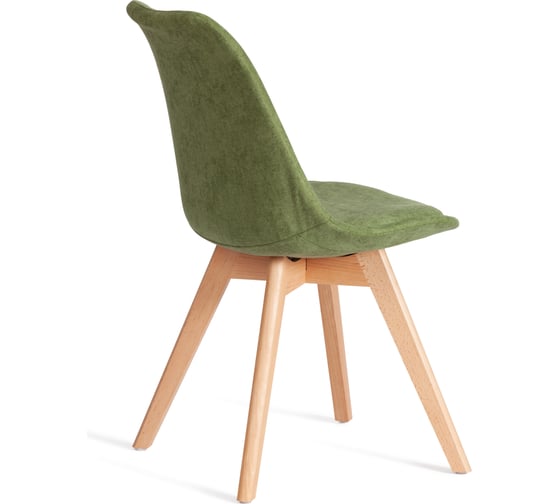 Стул TetChair TULIP SOFT (mod. 053V) 4 шт., дерево/пластик/ткань, 49,5x54,5x84 см, Зеленый (Green) LY1701-7 21127
