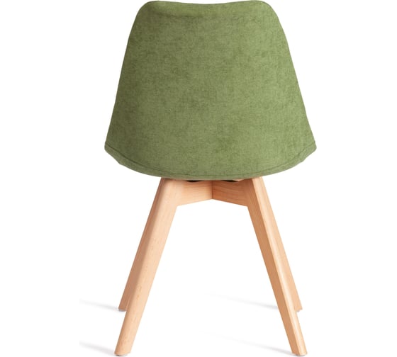 Стул TetChair TULIP SOFT (mod. 053V) 4 шт., дерево/пластик/ткань, 49,5x54,5x84 см, Зеленый (Green) LY1701-7 21127