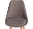 Стул TetChair TULIP SOFT (mod. 053V) 4 шт., дерево/пластик/ткань, 49,5x54,5x84 см, Серый (Grey) LY1701-26 21129 6