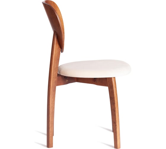 Стул TetChair 2 шт DIAMANTE мягкое сидение, бук, 42x42x85 см, коричневый, ткань Tenerife Cream 21222