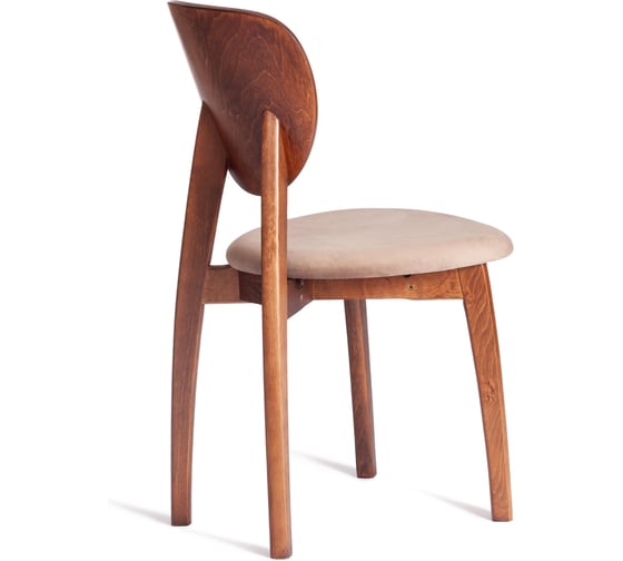 Стул TetChair 2 шт DIAMANTE мягкое сидение, бук, 42x42x85 см, коричневый, ткань Tenerife Mocco 21221