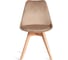 Стул TetChair TULIP SOFT (mod. 053V) 1 шт. в упаковке, дерево/пластик/вельвет, 49,5x54,5x84 см, Бежевый (HLR 12)/натуральный 21410 4