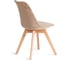Стул TetChair TULIP SOFT (mod. 053V) 1 шт. в упаковке, дерево/пластик/вельвет, 49,5x54,5x84 см, Бежевый (HLR 12)/натуральный 21410 5
