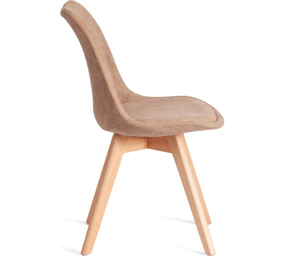 Стул TetChair TULIP SOFT (mod. 053V) 1 шт. в упаковке, дерево/пластик/ткань, 49,5x54,5x84 см, Бежевый (Beige) LY1701-4 21412