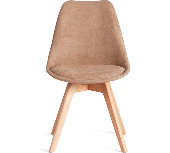 Стул TetChair TULIP SOFT (mod. 053V) 1 шт. в упаковке, дерево/пластик/ткань, 49,5x54,5x84 см, Бежевый (Beige) LY1701-4 21412