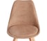 Стул TetChair TULIP SOFT (mod. 053V) 1 шт. в упаковке, дерево/пластик/ткань, 49,5x54,5x84 см, Бежевый (Beige) LY1701-4 21412 6