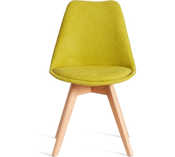 Стул TetChair TULIP SOFT (mod. 053V) 1 шт. в упаковке, дерево/пластик/ткань, 49,5x54,5x84 см, Светло-зеленый (Light green) LY1701-8 21414