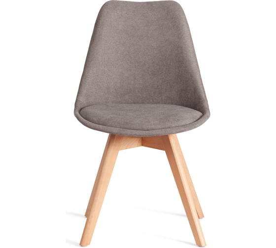 Стул TetChair TULIP SOFT (mod. 053V) 1 шт. в упаковке, дерево/пластик/ткань, 49,5x54,5x84 см, Серый (Grey) LY1701-26 21415