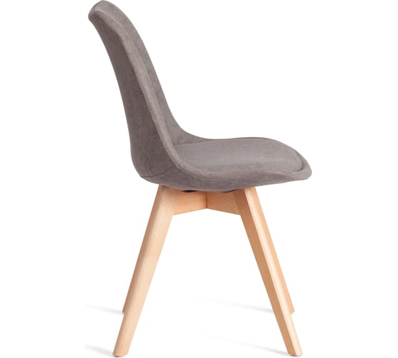 Стул TetChair TULIP SOFT (mod. 053V) 1 шт. в упаковке, дерево/пластик/ткань, 49,5x54,5x84 см, Серый (Grey) LY1701-26 21415