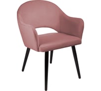 Кресло Алвест AV 301 ткань Sirius dusty rose, опора К2, черный глянец AV 301-Sdr-08