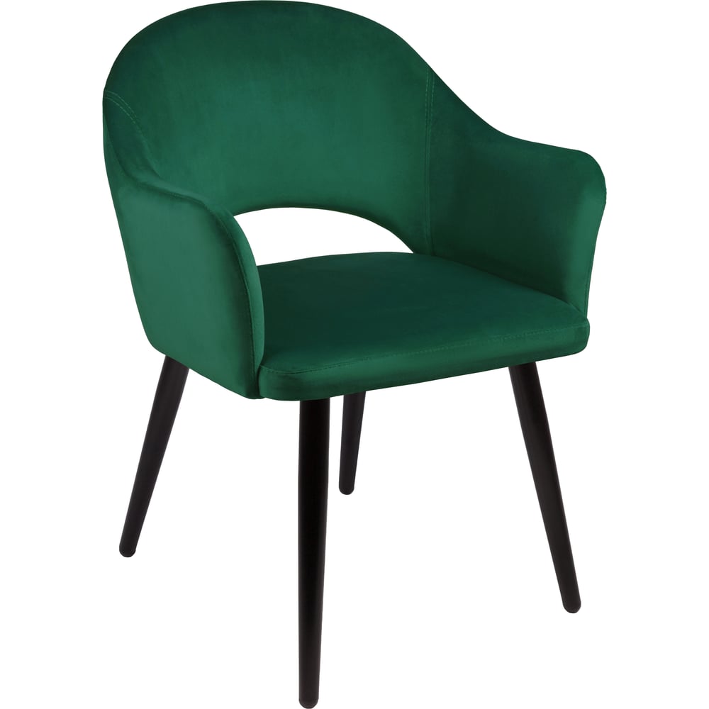 Кресло Алвест AV 301 ткань Sirius malachite, опора К2, черный глянец AV ...