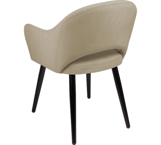 Кресло Алвест AV 301 ткань Sirius latte, опора К2, черный глянец AV 301-Sl-08