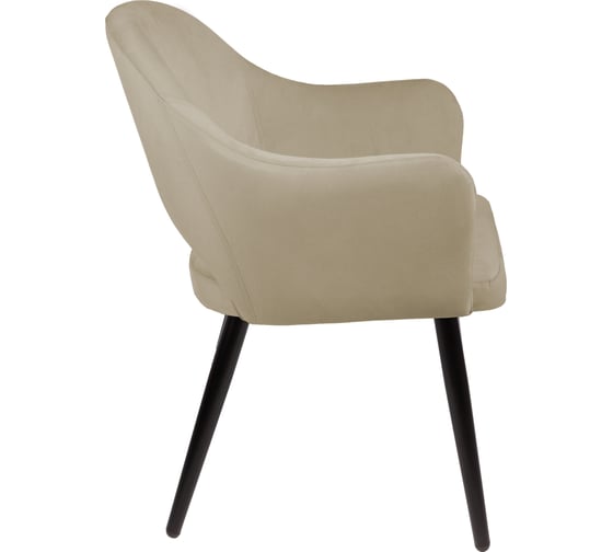 Кресло Алвест AV 301 ткань Sirius latte, опора К2, черный глянец AV 301-Sl-08