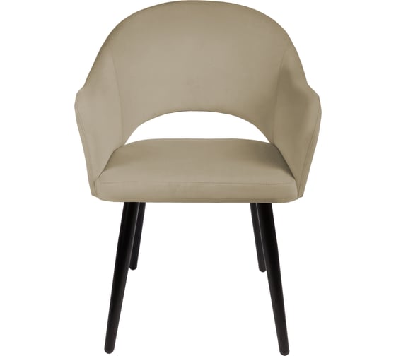 Кресло Алвест AV 301 ткань Sirius latte, опора К2, черный глянец AV 301-Sl-08
