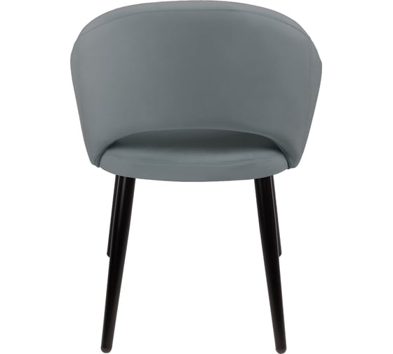 Кресло Алвест AV 301 ткань Sirius grey, опора К2, черный глянец AV 301-Sgr-08