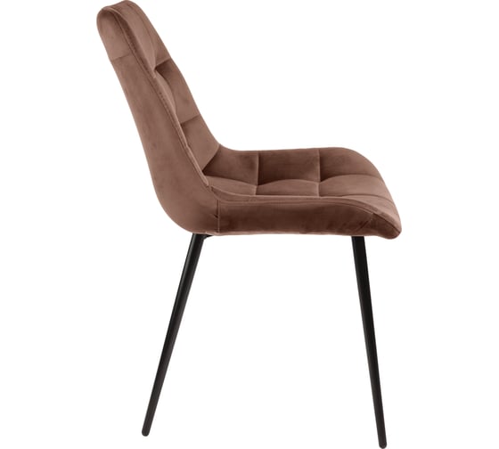 Стул Алвест AV 405 ткань Sirius chocolate, опора К3 прямая разборная, черный глянец АV 405-Sch-08