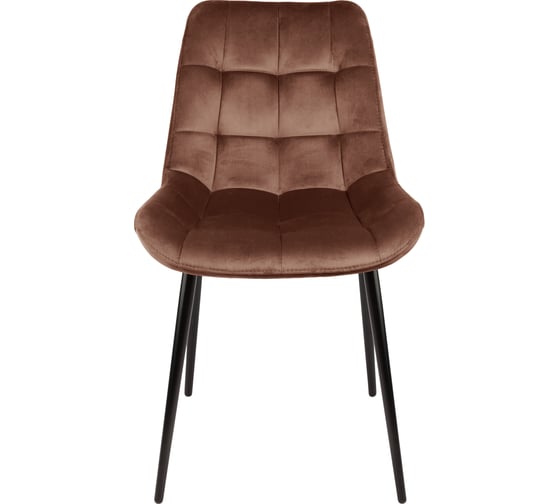 Стул Алвест AV 405 ткань Sirius chocolate, опора К3 прямая разборная, черный глянец АV 405-Sch-08