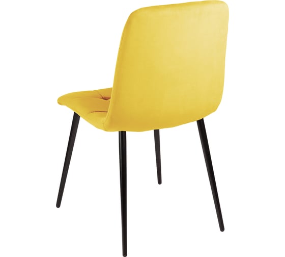 Стул Алвест AV 406-N ткань Sirius lemon, опора К3 разборная, черный глянец AV 406N-Slem-08