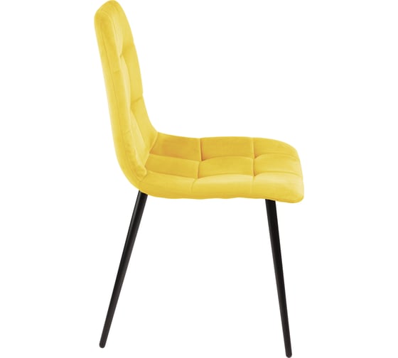 Стул Алвест AV 406-N ткань Sirius lemon, опора К3 разборная, черный глянец AV 406N-Slem-08
