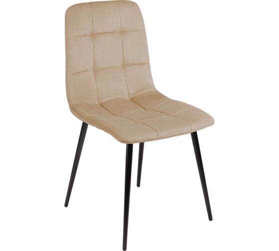 Стул Алвест AV 406-N ткань Sirius latte, опора К3 разборная, черный глянец AV 406N-Sl-08