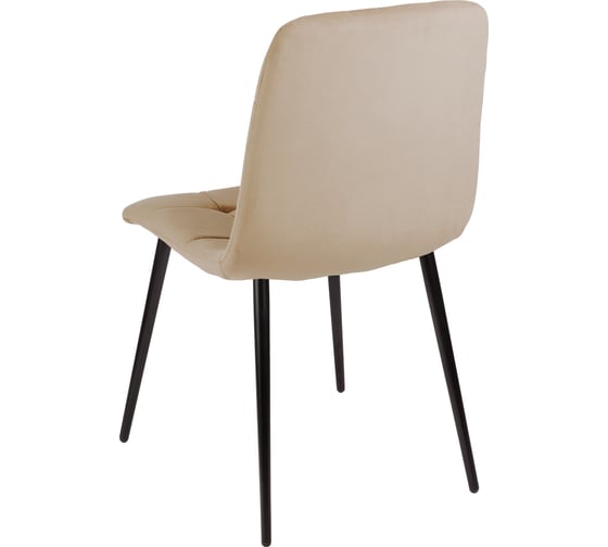 Стул Алвест AV 406-N ткань Sirius latte, опора К3 разборная, черный глянец AV 406N-Sl-08