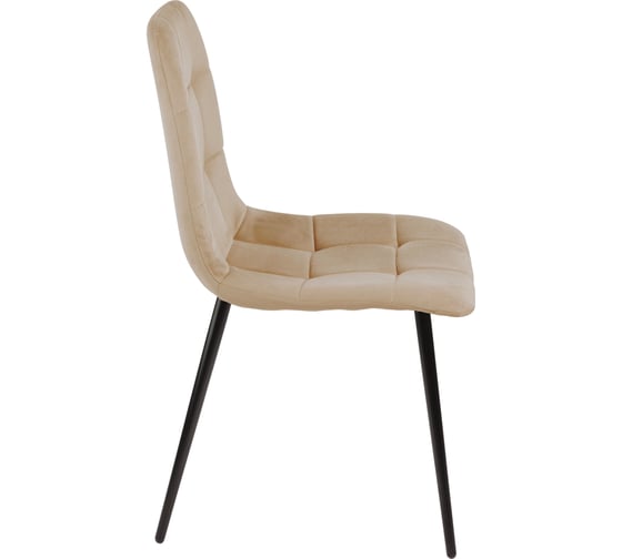 Стул Алвест AV 406-N ткань Sirius latte, опора К3 разборная, черный глянец AV 406N-Sl-08