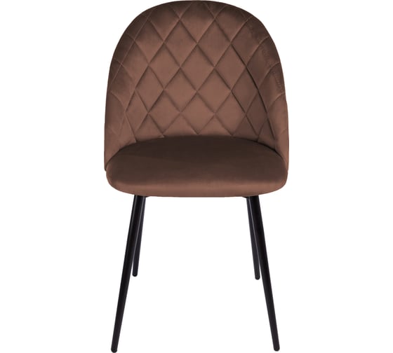 Стул Алвест AV 408 ткань Sirius chocolate, опора К3 прямая разборная, черный глянец AV 408-Sch-08