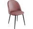 Стул Алвест AV 432 ткань Sirius dusty rose, опора К3 прямая разборная, черный глянец AV 432-Sdr-08 2