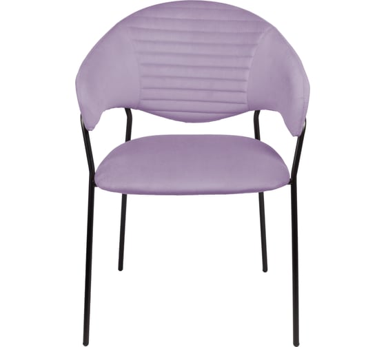 Стул Алвест AV 445 ткань Sirius lilac, каркас черный глянец AV 445-Slil-08