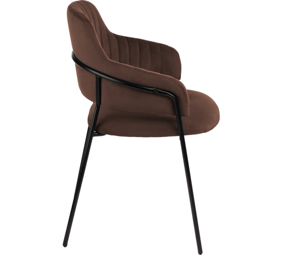 Стул Алвест AV 448 ткань Sirius chocolate, каркас черный глянец AV 448-Sch-08