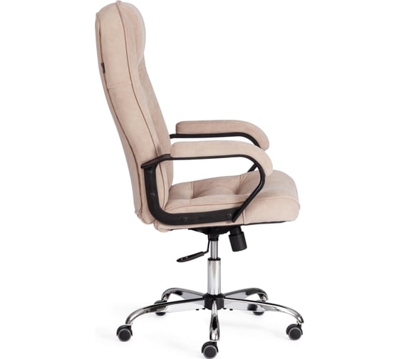 Кресло TetChair СН9944 (22) хром флок, бежевый, 7 21161