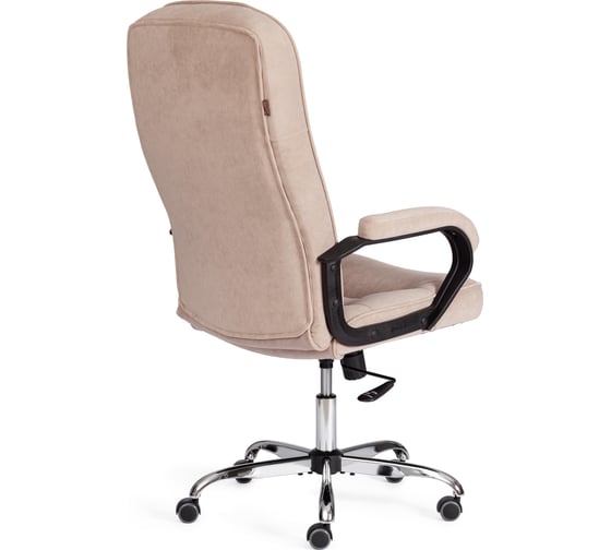 Кресло TetChair СН9944 (22) хром флок, бежевый, 7 21161