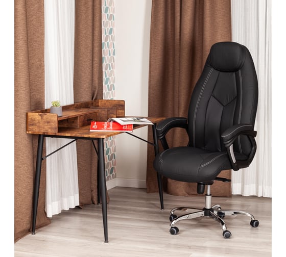 Кресло TetChair BOSS Lux кож/зам, черный, 36-6 21151
