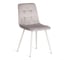 Стул TetChair CHILLY (mod. 7094-1) 4 шт., вельвет/металл, 44,5x52,5x86 см, light grey (светло-серый) HLR14 / белый 20417 1