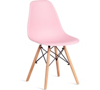 Стул TetChair CINDY (EAMES) (mod. 1801) 4 шт., дерево бук/металл/сиденье пластик, 45x51x82 см, Light pink (светло-розовый) 20655