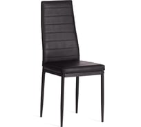 Стул TetChair Easy (mod. 24-1) 1 шт. в упаковке, металл, экокожа, 49x41x98 см, Black (Черный) / Black (Черный) 21358