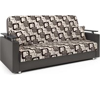 Диван-книжка Шарм Мелодия ДП №2 140 шенилл ромб и экокожа шоколад 104210030